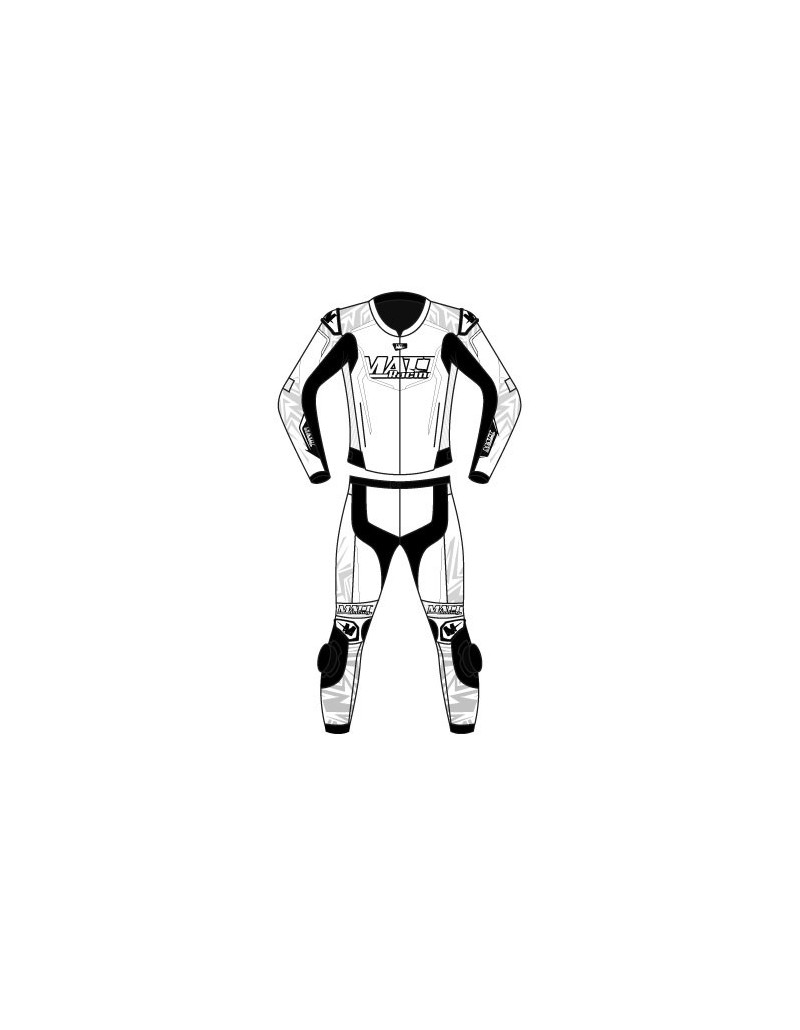 Combinaison cuir moto 2 pièces personnalisable "ROAD MERCURY"