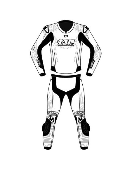 Combinaison cuir moto 2 pièces personnalisable "ROAD MERCURY"