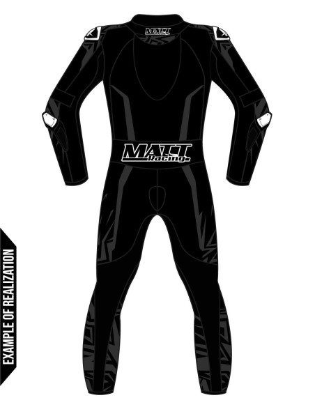 Combinaison moto en cuir de vache ou en cuir de kangourou, personnalisable, compatible airbag et airbag intégré. Validé FFM FIM