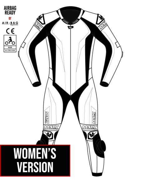 combinaison moto cuir personnalisable sur mesure airbag ready in&motion et techair et intégré Helite