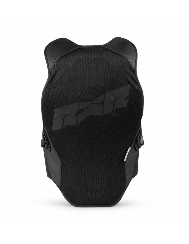 Motorcycle back protector with straps, FFM FIM-approved, Airback, better than D3O