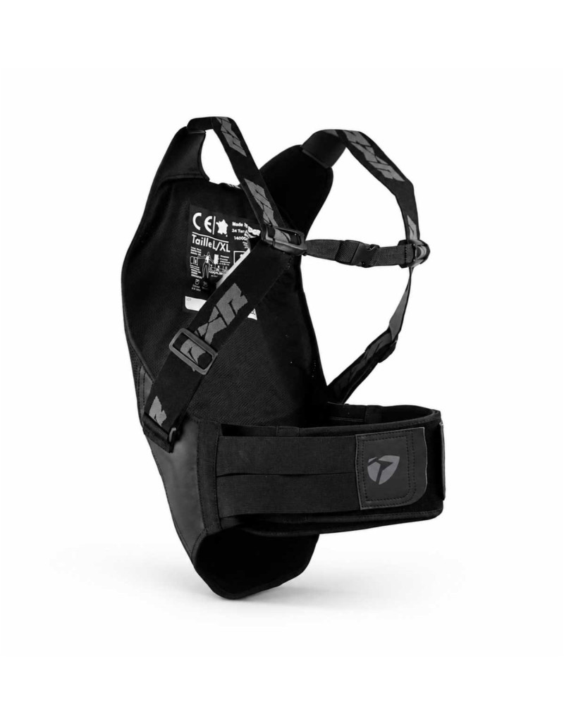 Protection dorsale moto avec sangles, validée FFM FIM, airback, meilleur que D3o
