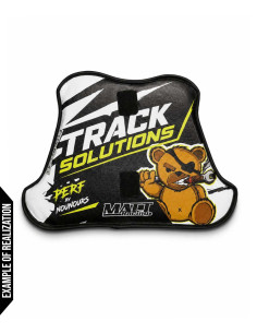 Customizable motorcycle chest protector compliant with CE EN 1621-3 standards