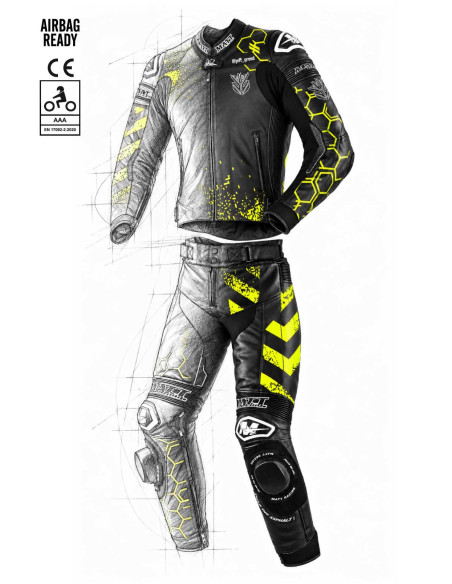                         100% customizable ROAD GP motorcycle leather suit, 2 pièces
                    