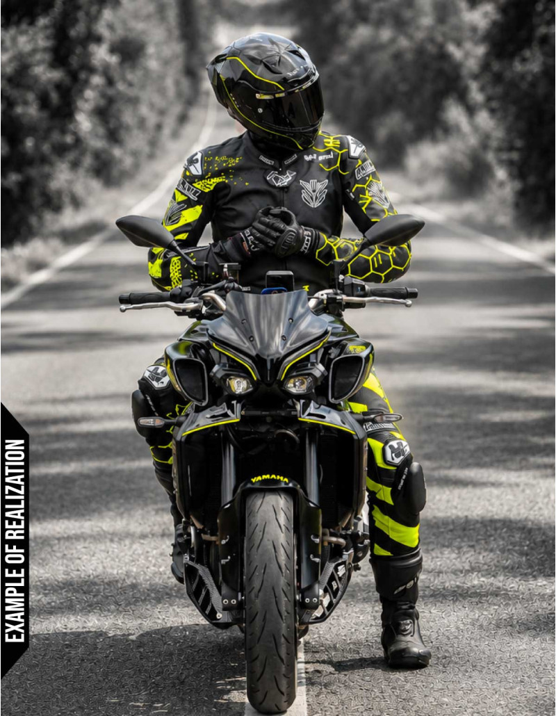 Combinaison cuir moto 2 pièces "ROAD GP" 100% personnalisable