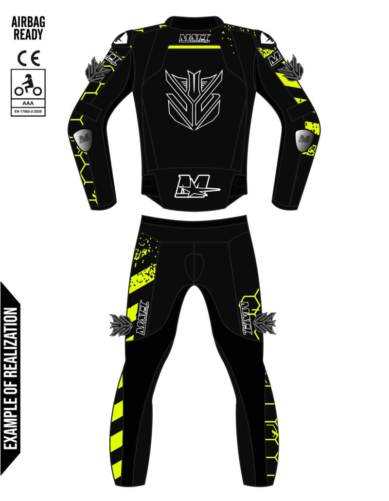 Combinaison cuir moto 2 pièces "ROAD GP" 100% personnalisable