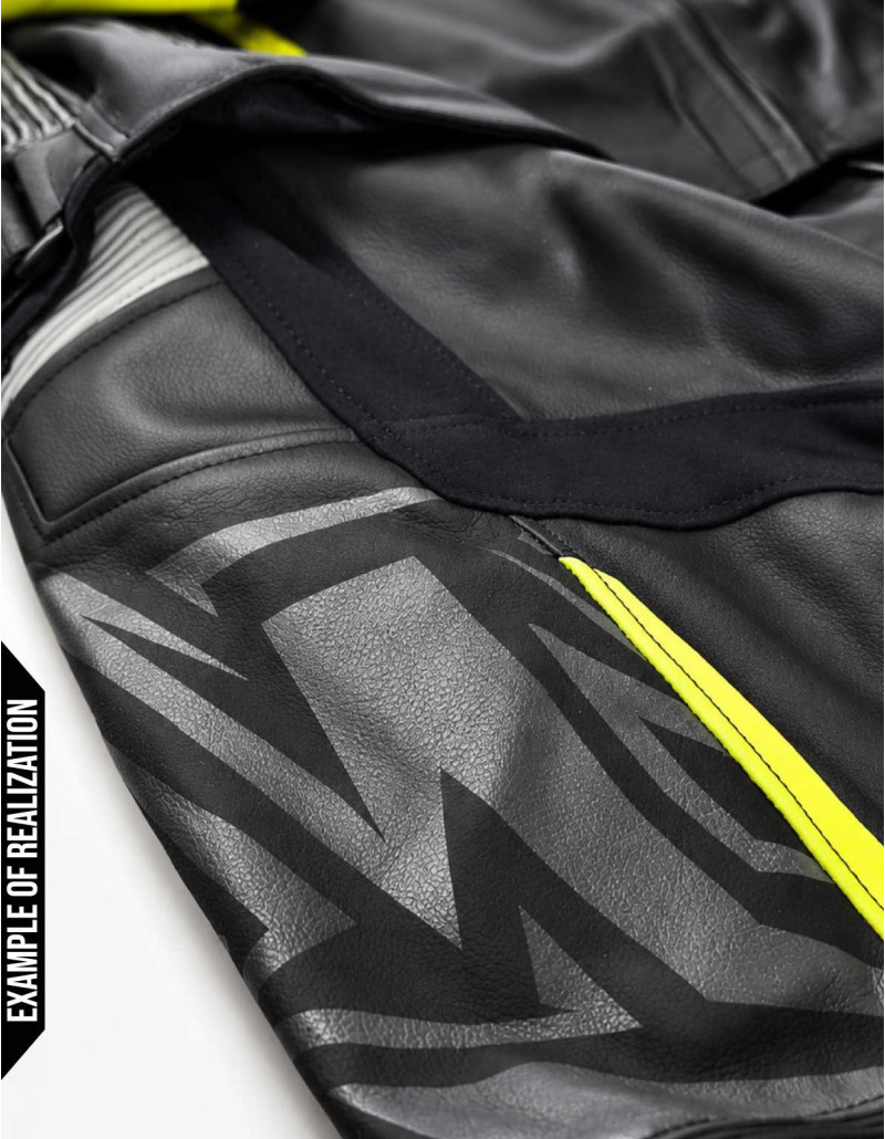 Combinaison cuir moto 2 pièces personnalisable "ROAD MERCURY"