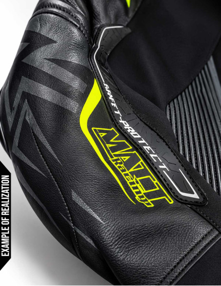 Combinaison cuir moto 2 pièces personnalisable "ROAD MERCURY"